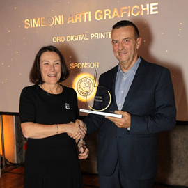 Simoeni Arti Grafiche vince l'Oro Digital Printer 2023